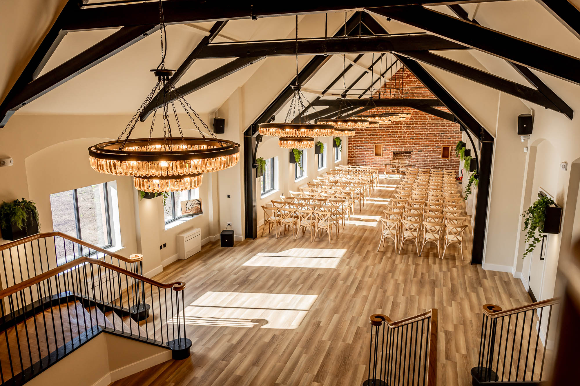 The ceremony barn at Whistle Barns